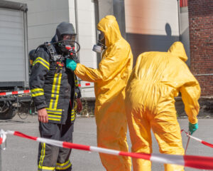ABC-Zug Lenne, Dekontamination nach dem Einsatz