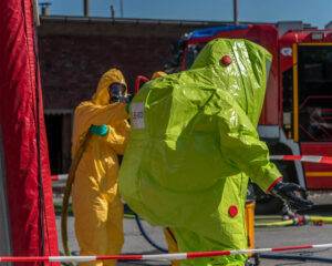 ABC-Zug Lenne, Dekontamination nach dem Einsatz
