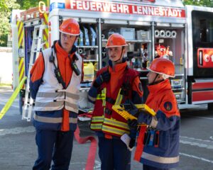 Lagebesprechung der Jugendfeuerwehr