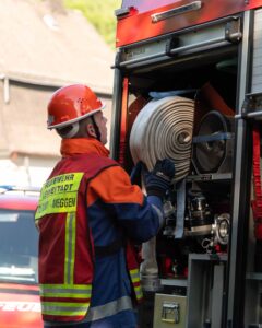 Vorbereitung eines Löschangriffs