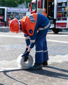 aufräumen nach der Übung