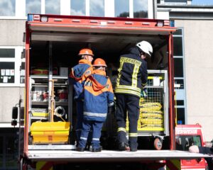 Aufräumen nach der Übung