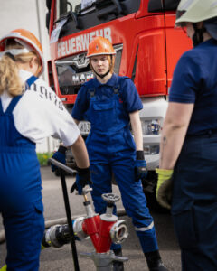 Wasserentnahme auf einem Unterflurhydrant